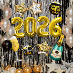 DMIGHT Happy New Year’s Eve 2026 – 11-Piece Foil Balloon Set