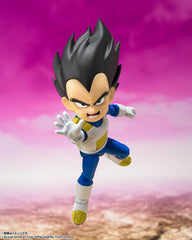 TAMASHII NATIONS Dragon Ball DAIMA Vegeta Mini S.H.Figuarts Figure – 2.8 inches tall – Officially Licensed