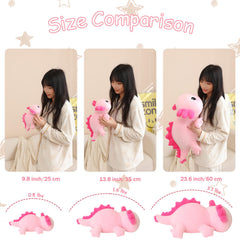 SQEQE Weighted Axolotl Plush — Soft Pink 9.8 Inch Weighted Plush Toy