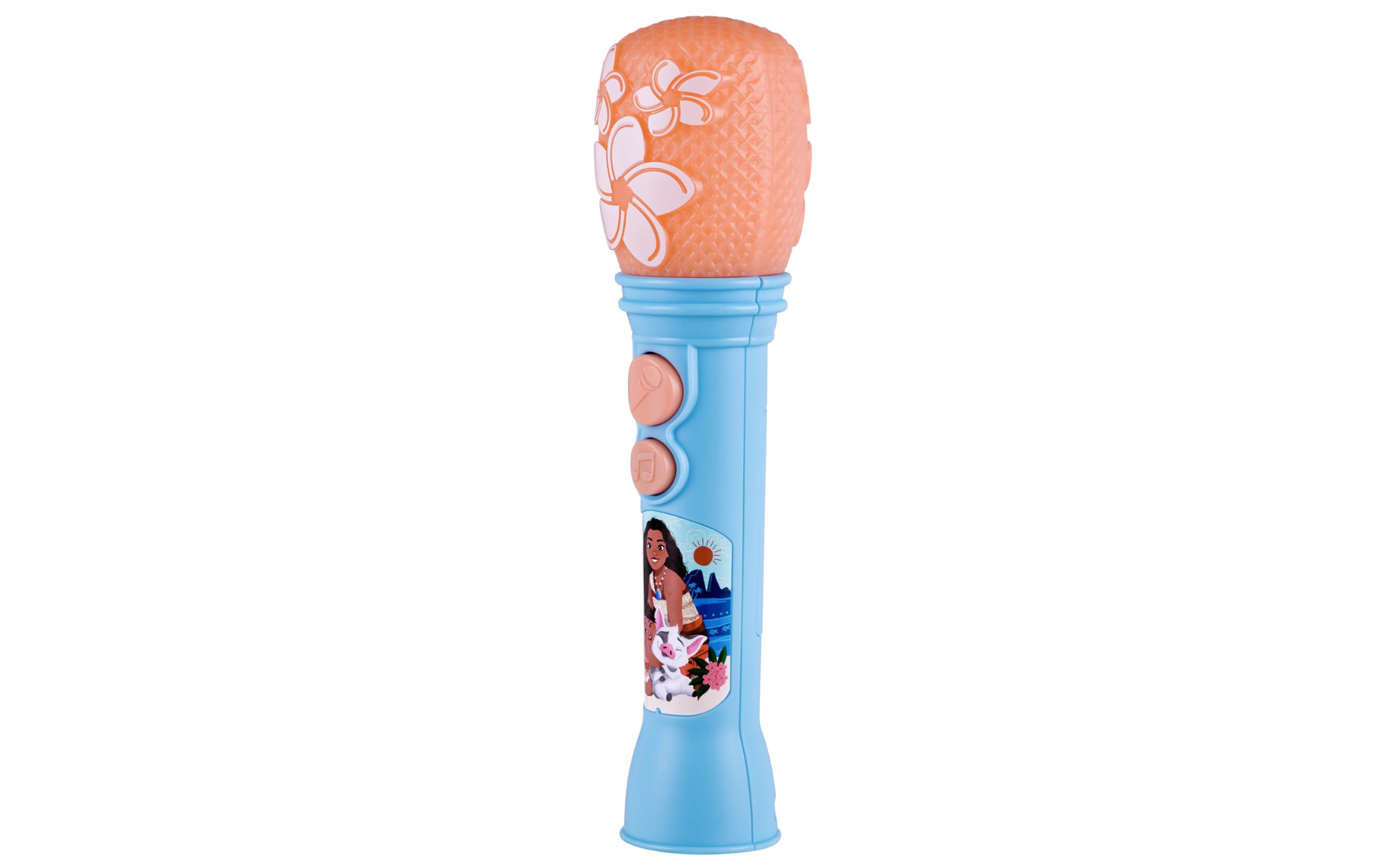 ekids Disney Princess Moana Toy Microphone for Kids – Built-in Music & Lights