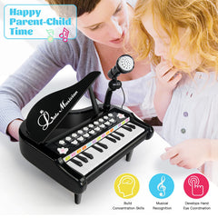 Love&Mini Toy Piano for Toddlers – 24-Key Keyboard with Microphone