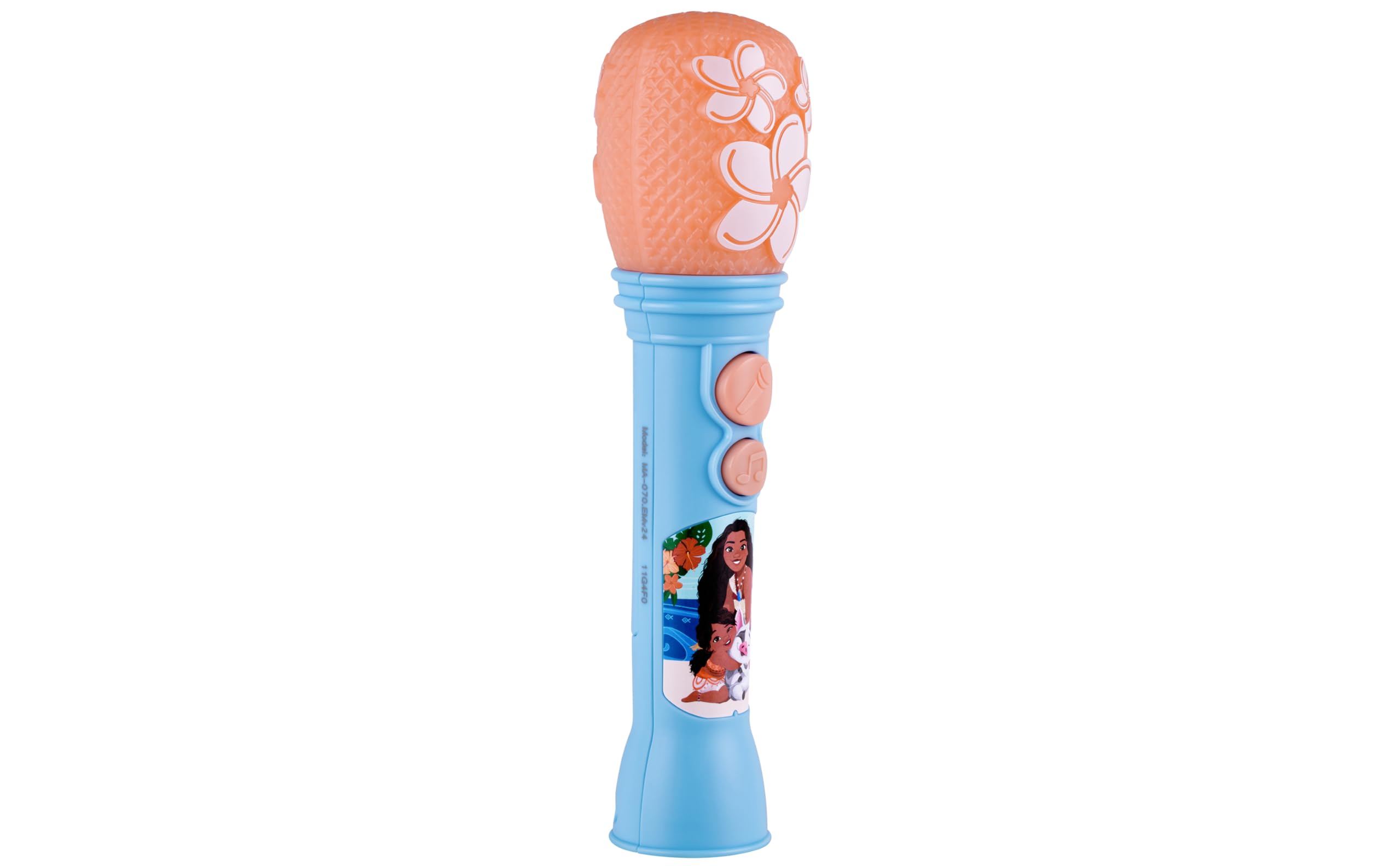 ekids Disney Princess Moana Toy Microphone for Kids – Built-in Music & Lights