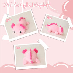 SQEQE Weighted Axolotl Plush — Soft Pink 9.8 Inch Weighted Plush Toy