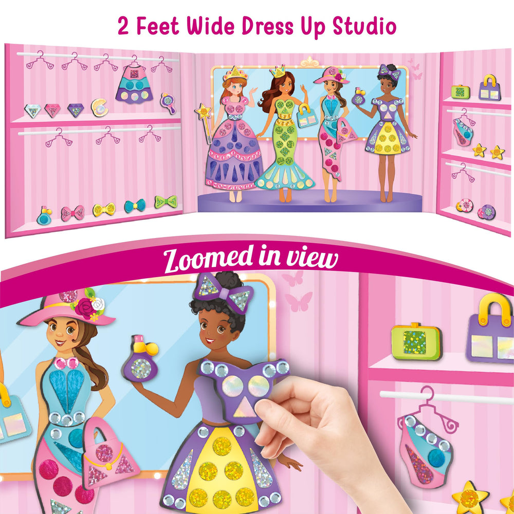 Imagimake bonus magnetic doll expands storytelling dress-up fun.