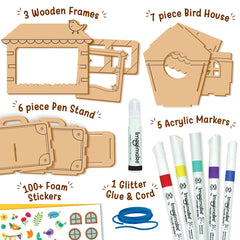 Imagimake DIY Wood Art Mega Pack photo frame-2 for colorful display and practice.