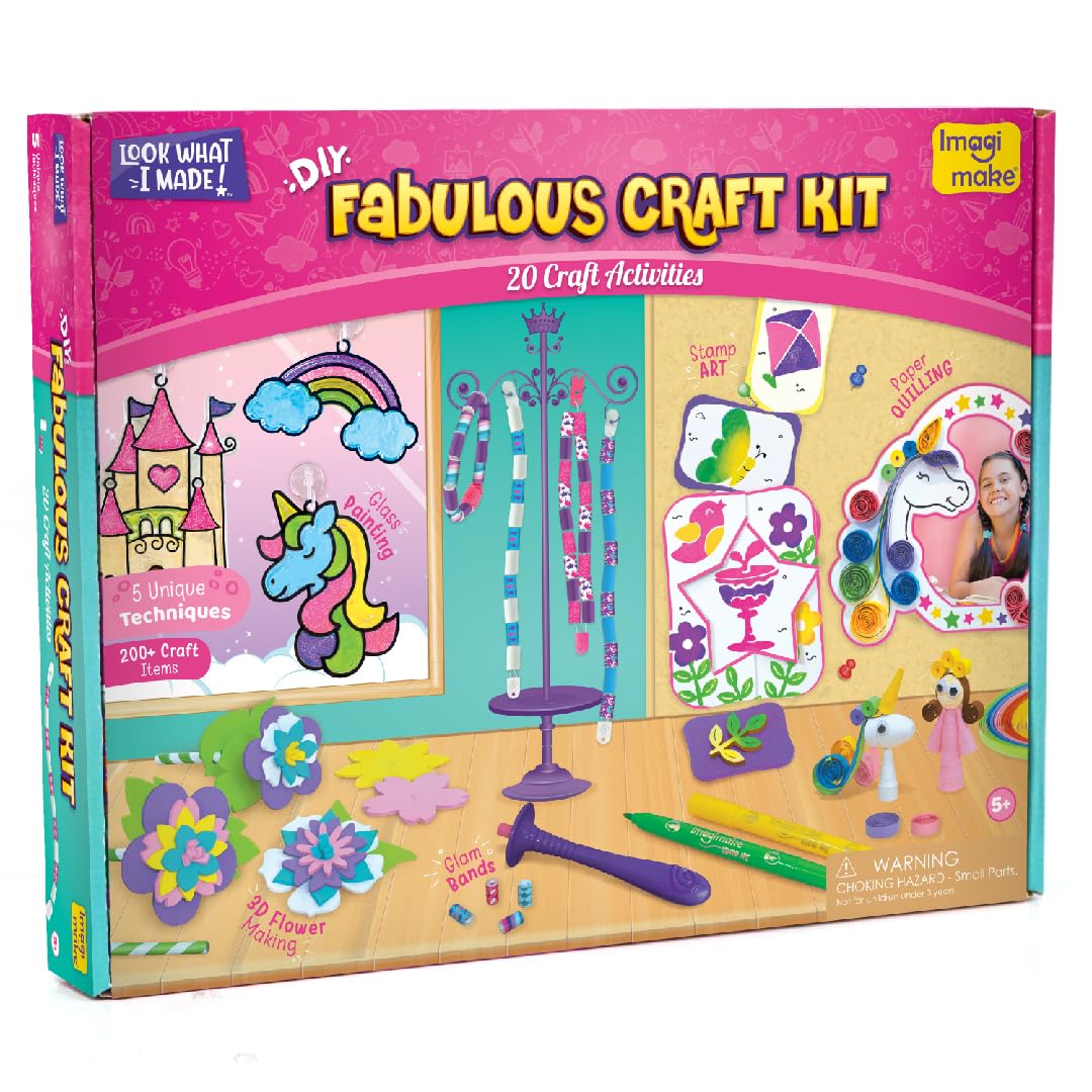 Imagimake Fabulous Craft Kit overview showcases unicorn-inspired creativity and engaging activities.