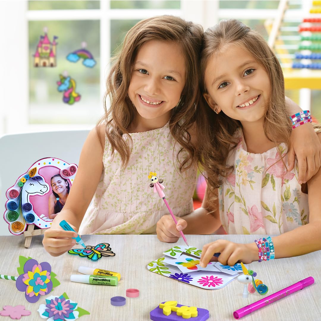 Imagimake Fabulous Craft Kit paper-quilling encourages precise paper shaping for decorative designs.
