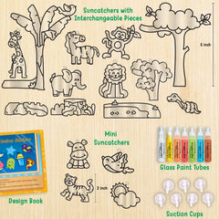 Imagimake Jungle themed interchangeable pieces enable 300 plus scene ideas.