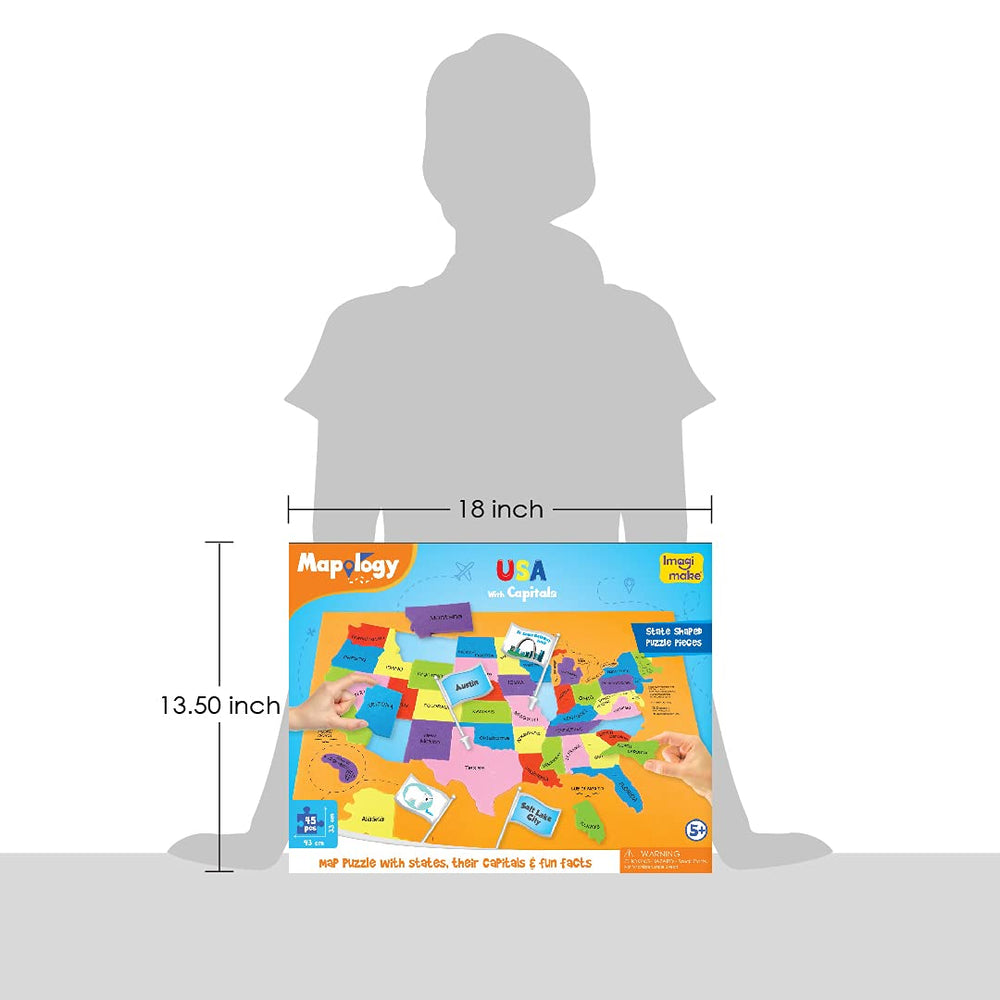 Imagimake Mapology colorful foam pieces support safe, screen-free play.