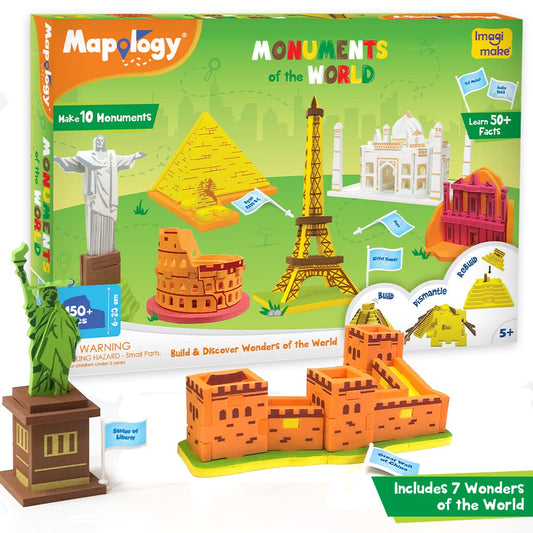 Imagimake Mapology pyramids puzzle boosts geography skills through hands-on history exploration