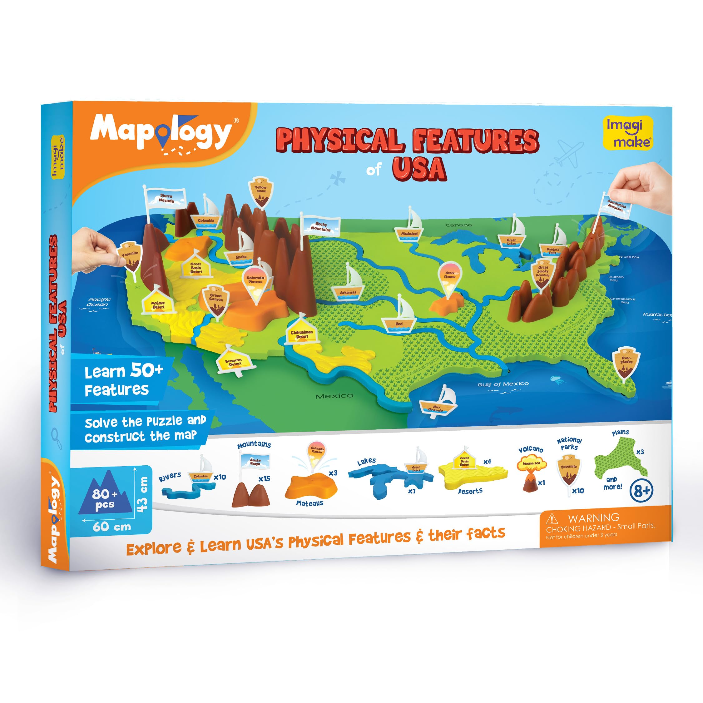 Imagimake Mapology dual-sided mat for map construction