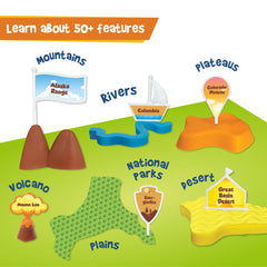 Imagimake Mapology name pegs labeling map features