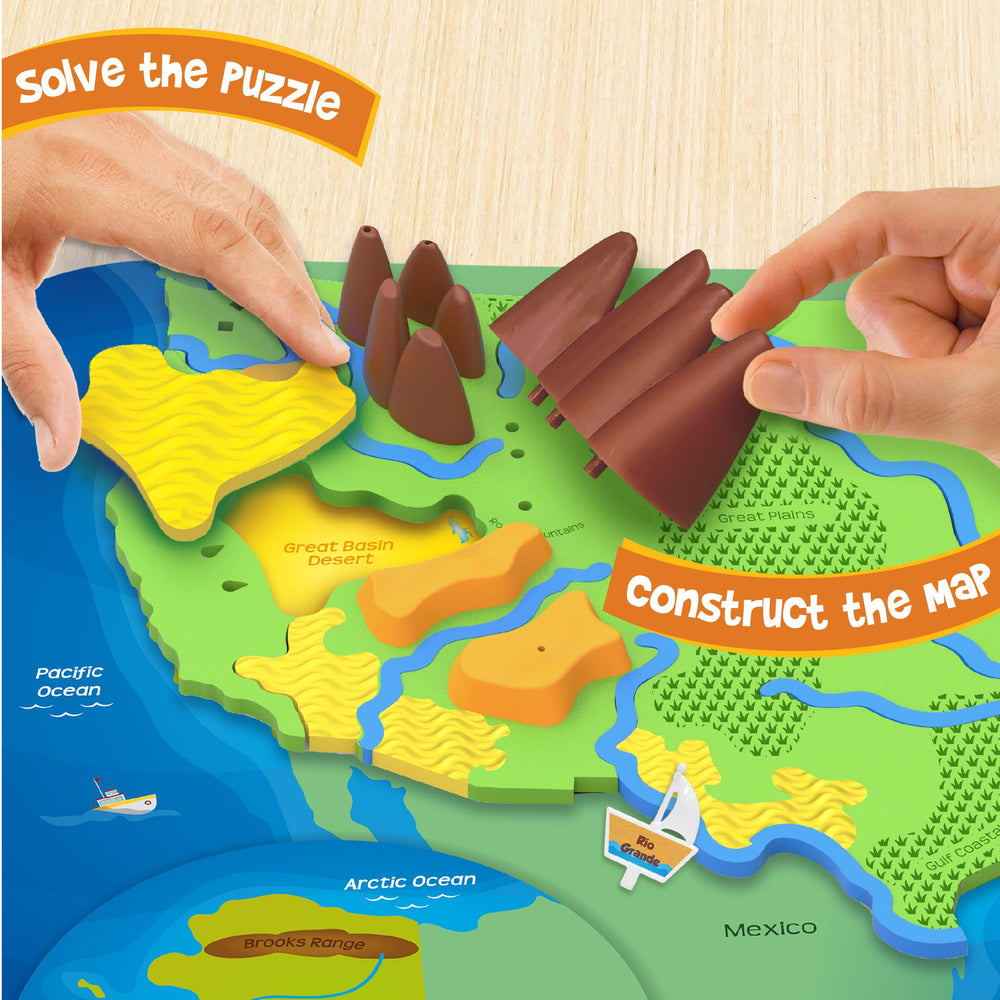 Imagimake Mapology river pieces for interactive geography lessons