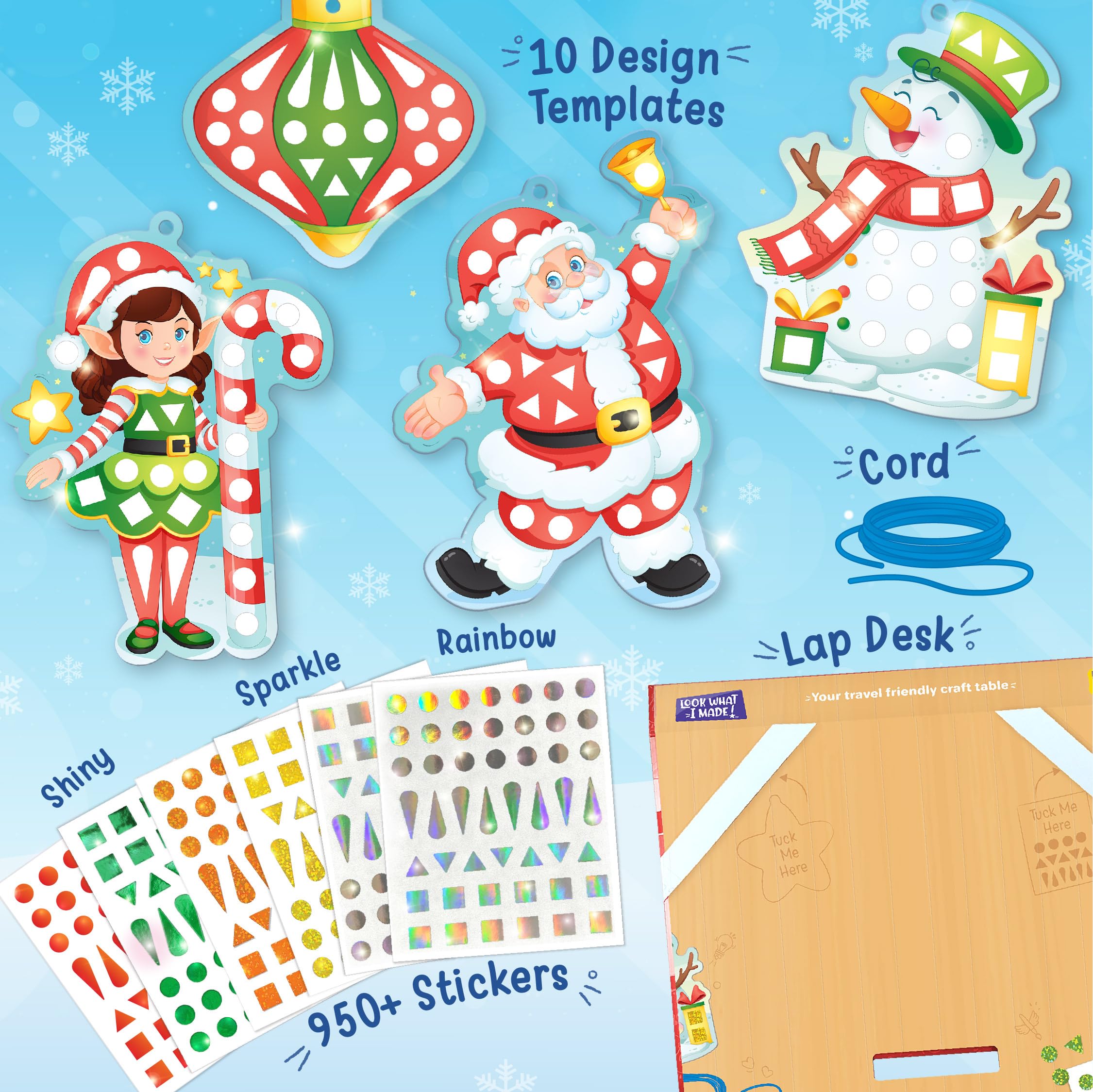 Imagimake Mirror Mosaic design templates to inspire colorful holiday projects