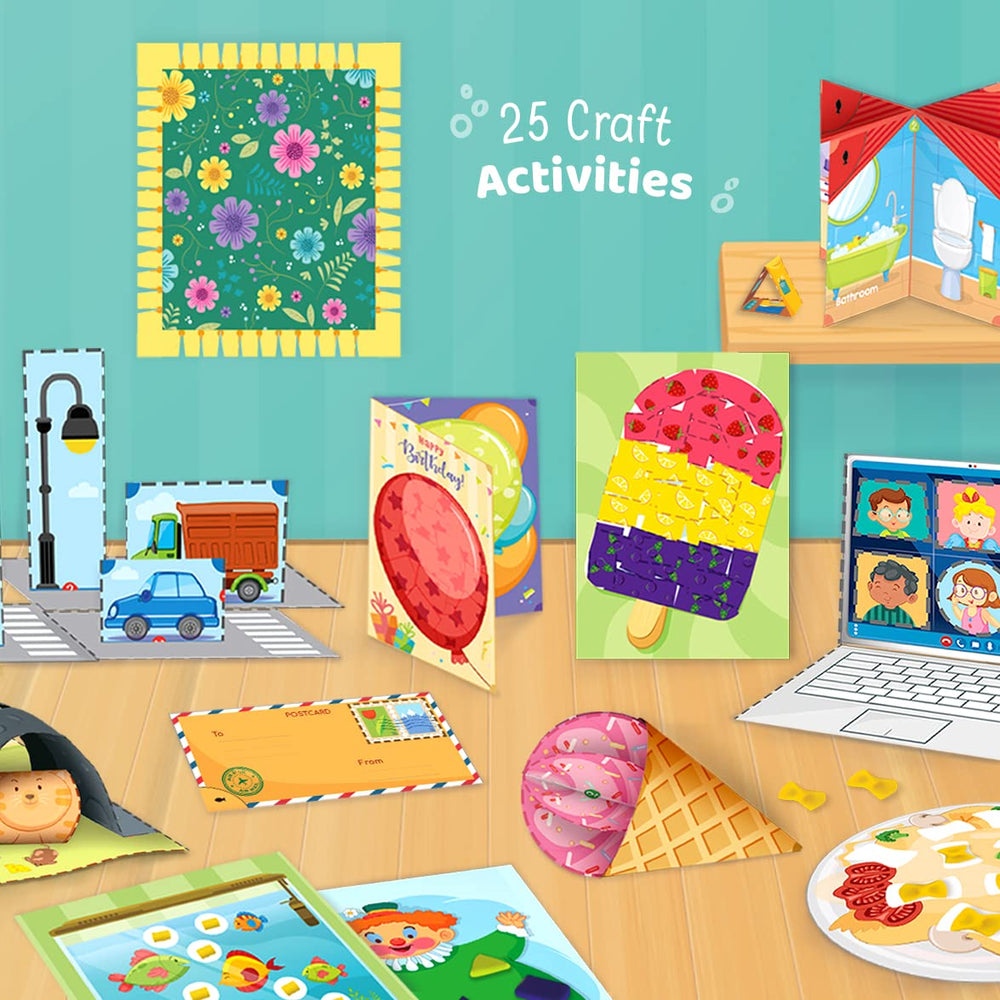 Imagimake 2D to 3D paper creations teach folding and shaping skills.