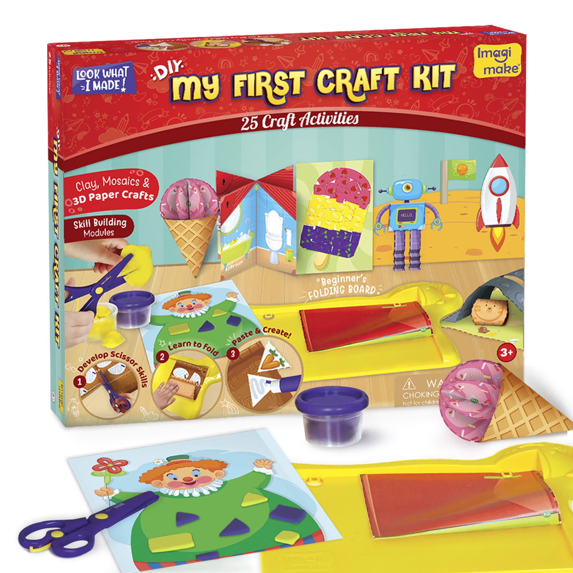 Imagimake My First Craft Kit cover inviting kids to creative play and exploration.