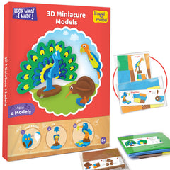Imagimake papercraft 3D models kit creates colorful buildable sculptures