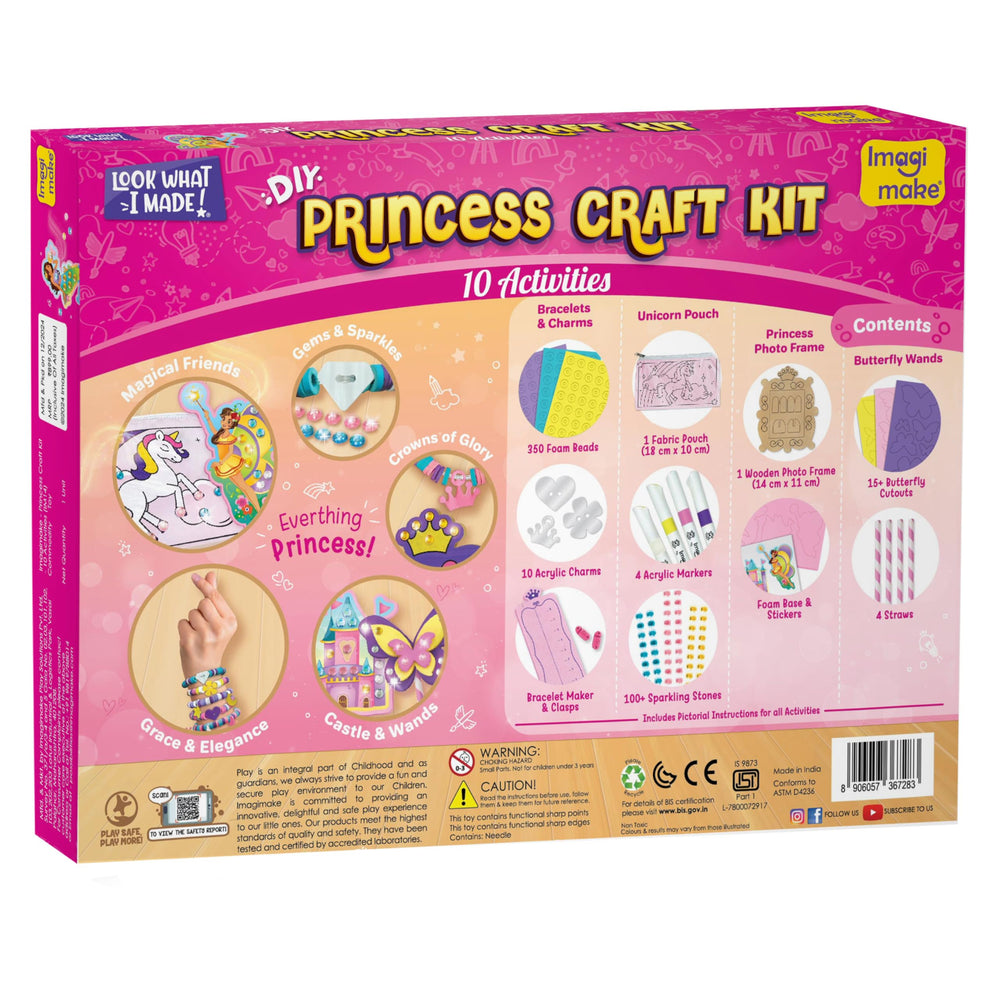 Imagimake Princess Craft Kit pictorial guides for easy crafting