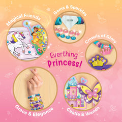 Imagimake Princess Craft Kit diamond art on a photo frame