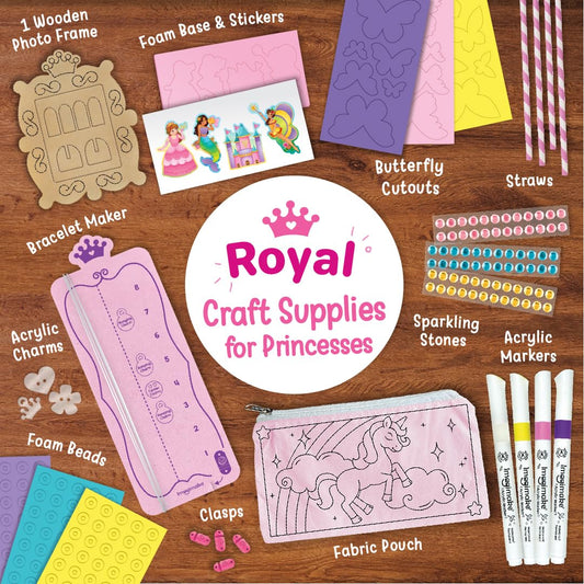 Imagimake Princess Craft Kit unicorn pouch design for room decor