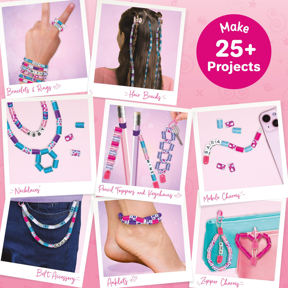 Imagimake Spin n Pop mobile charms project setup, create personalized accessories.