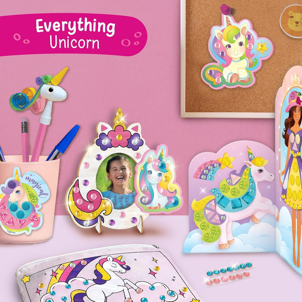 Imagimake Unicorn Craft Kit: glitter stickers boost creativity and room decor
