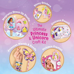 Imagimake Unicorn Craft Kit: unicorn pouch decorated with diamond art for sparkling keepsakes