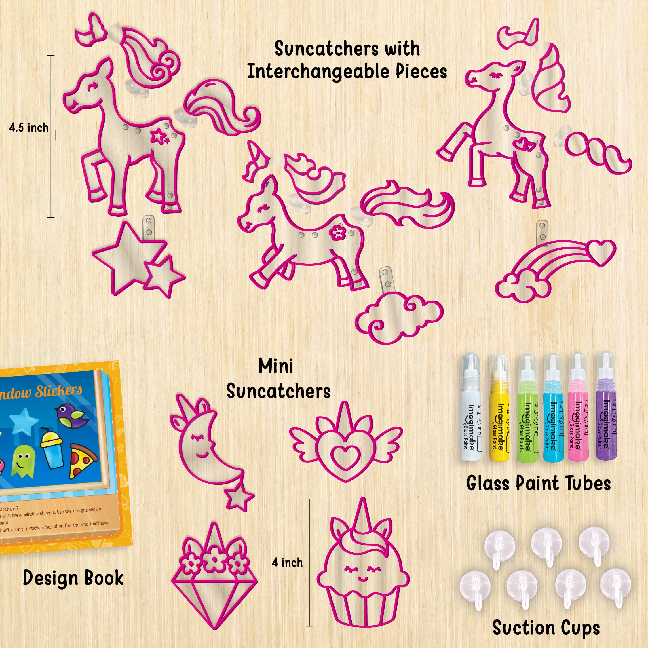 Imagimake unicorn paint tubes collection shows vibrant hues for creative mixing.