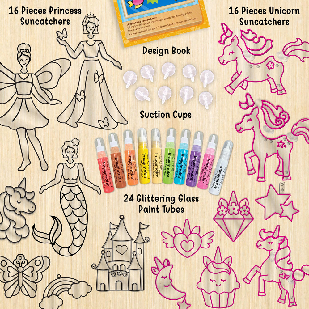 Imagimake unicorn suncatcher pieces for interchangeable designs