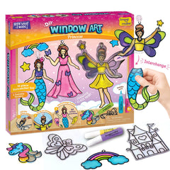 Imagimake Window Art Princess suncatchers brighten windows for imaginative play