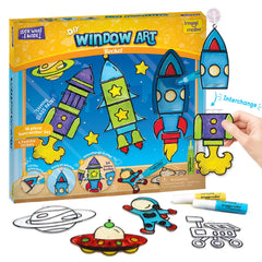 Imagimake rocket suncatcher with 64 creative combos
