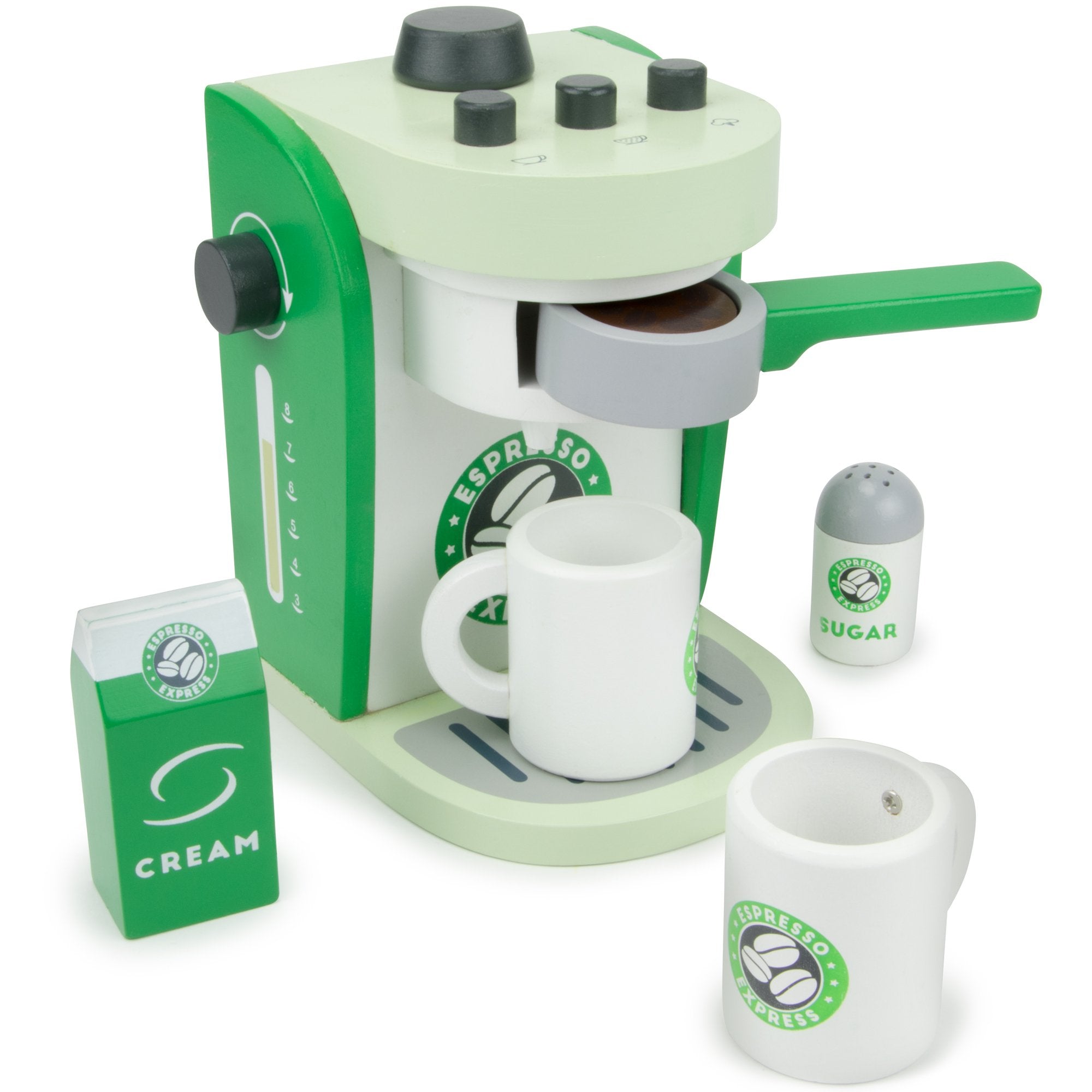 Imagination Generation Espresso Express two cups in a pretend coffee set for sharing