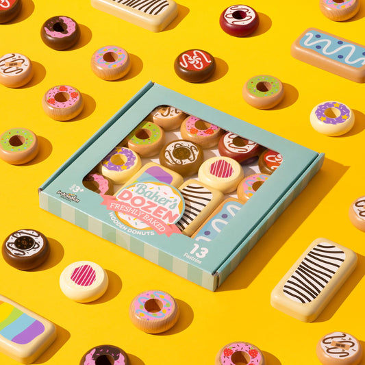 Imagination Generation Long Johns wooden donuts invite kids to storytime cafe