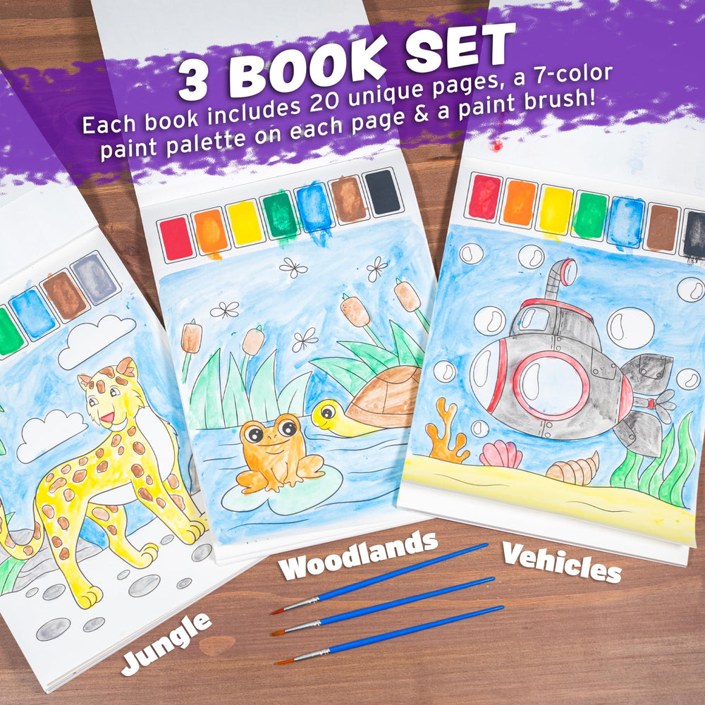 Imagination Works Paint with Water vehicles book cover; easy start to creative play.