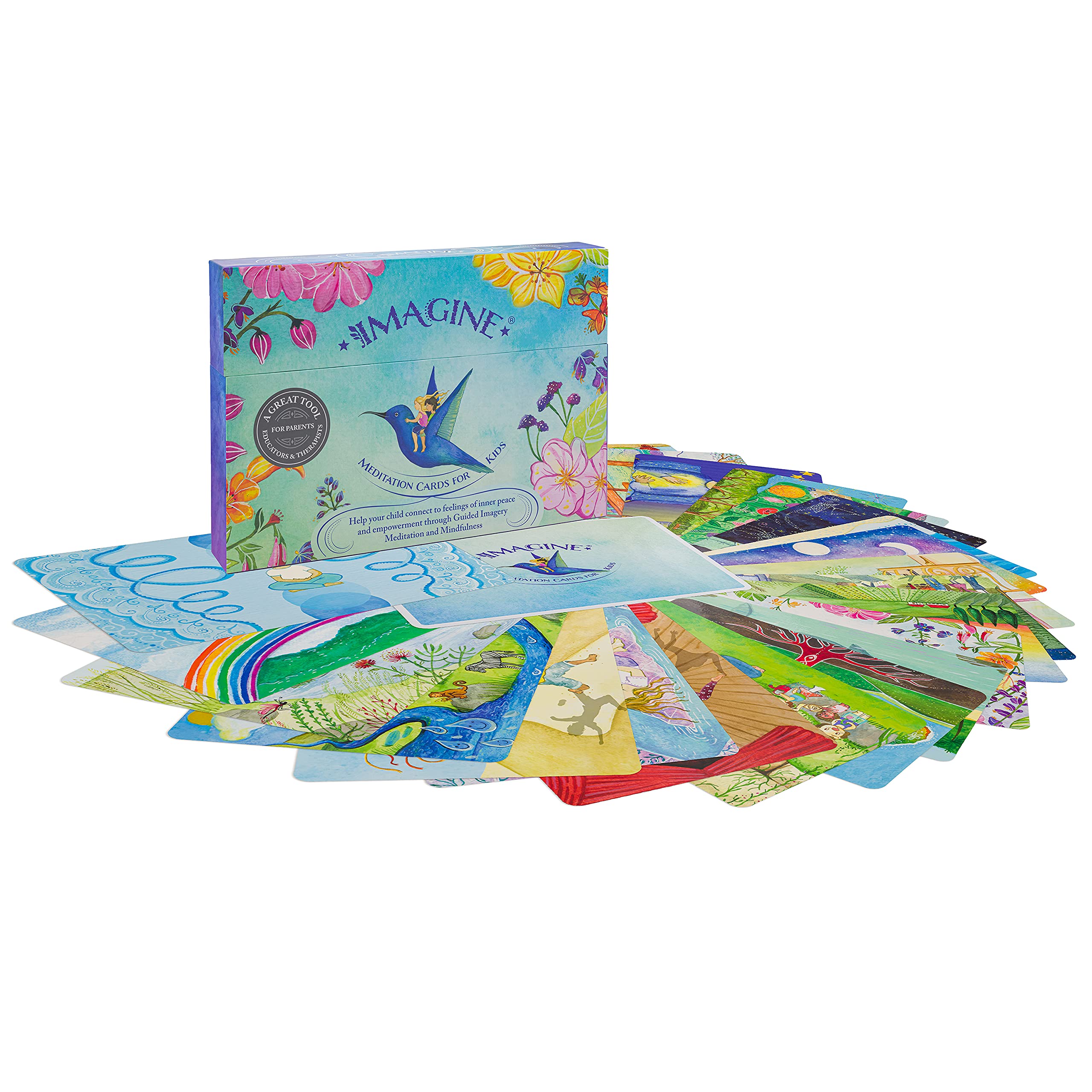 Imagine Guided imagery meditations for kids encourage mindful breathing and concentration