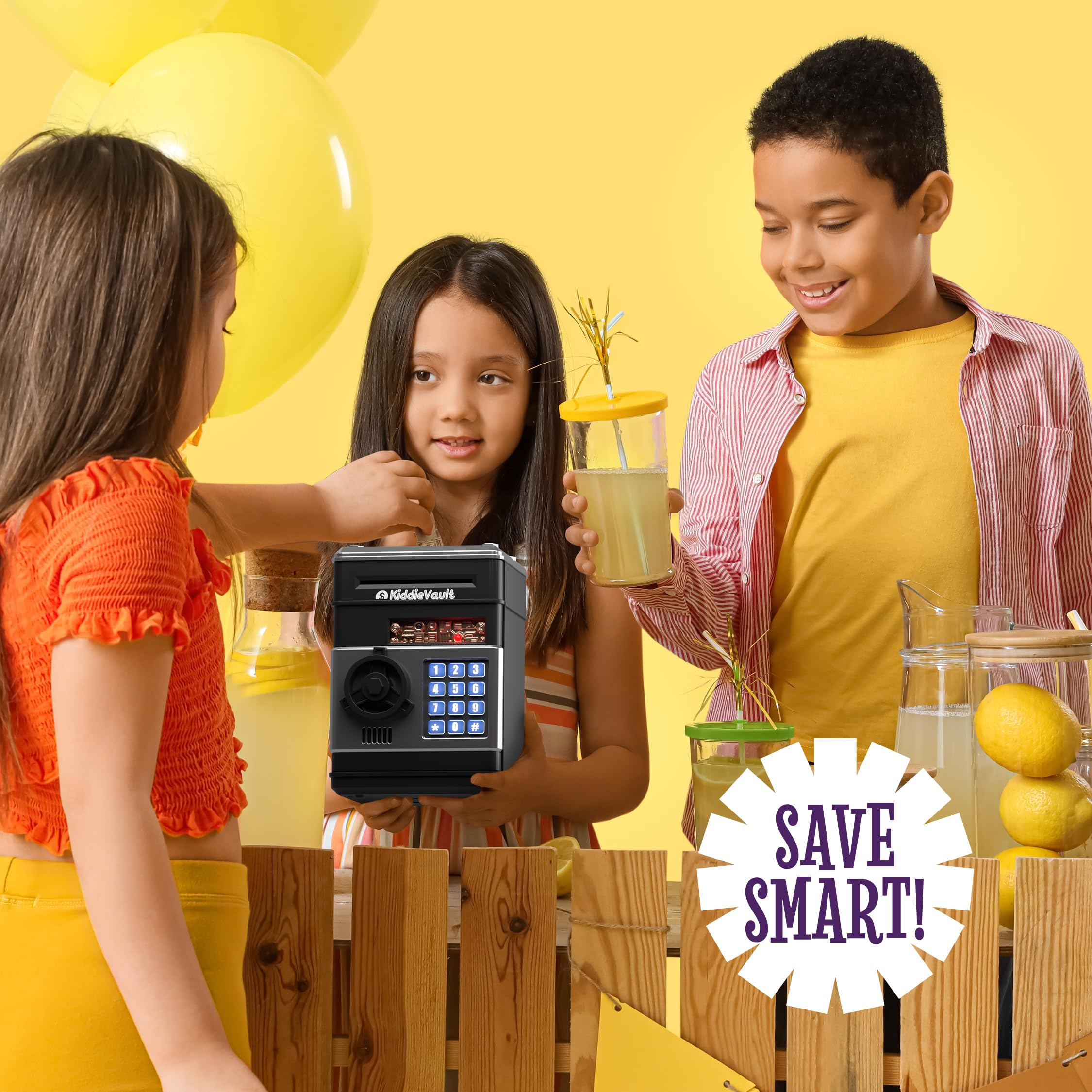 Imagineers KiddieVault battery-compartment powers interactive features for active play.