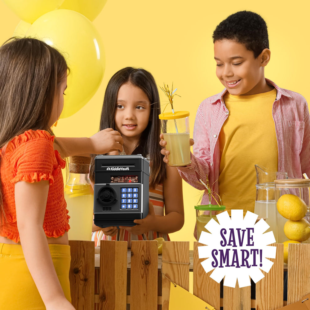 Imagineers KiddieVault battery-compartment powers interactive features for active play.
