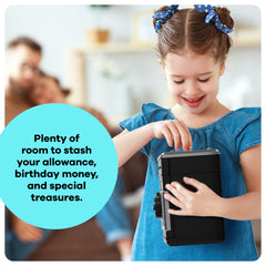 Imagineers KiddieVault lights-and-sounds celebrate every deposit and motivate regular saving.