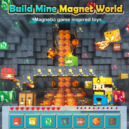 Imagiomo color ful magnetic blocks collection for STEM inspired hands on play