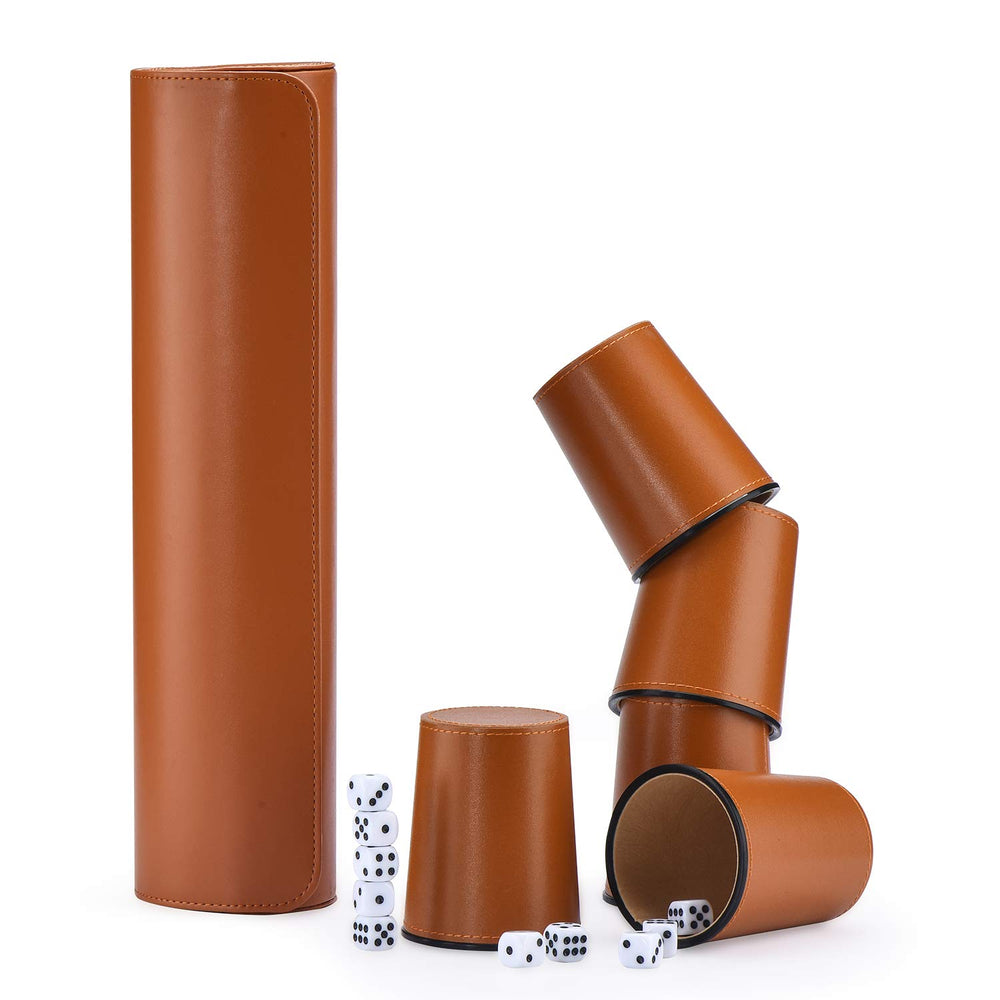 ImnBest durable PU leather dice cups built to last through many games.