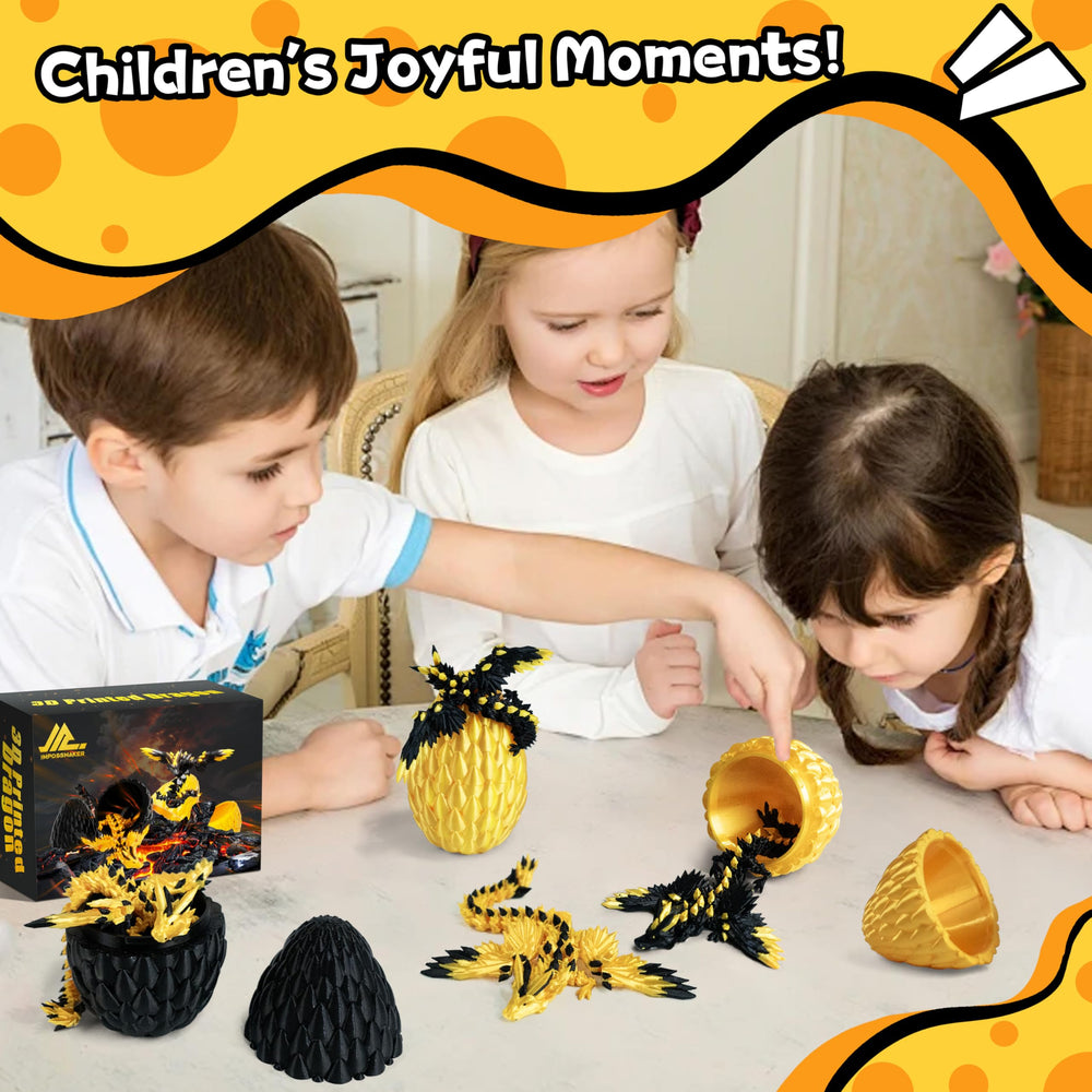 Impossmaker articulated dragons feature movable wings for interactive desk play