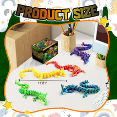 Impossmaker articulated dragons pair well with shelves, desks, and displays