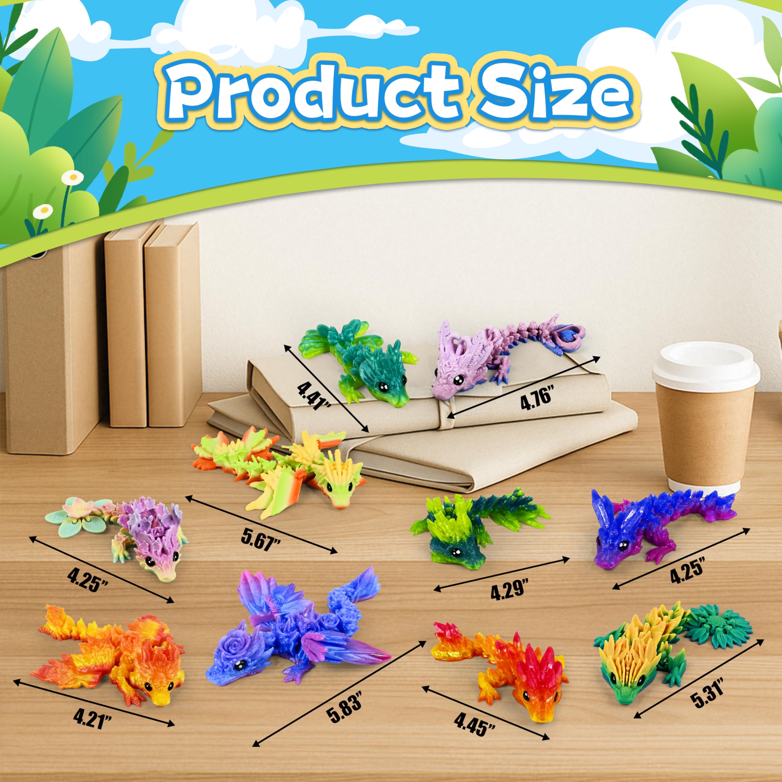 Impossmaker collectible dragon set adds fantasy flair to any space.