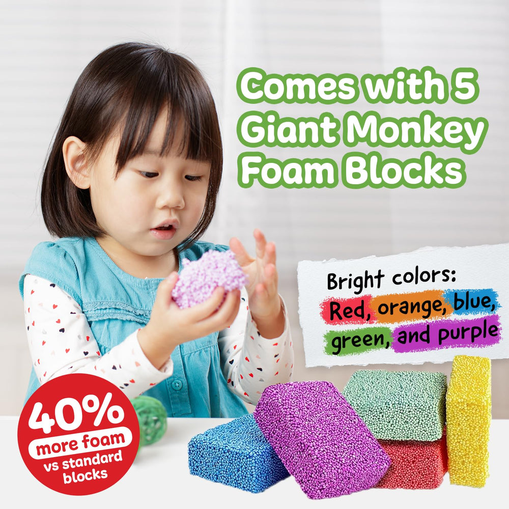 Five-pack composition shown for larger sculptures and storytelling with soft foam.