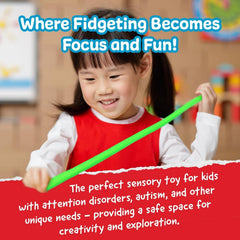 IMPRESA Monkey Noodles stretched to show length and versatility for classrooms
