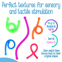 IMPRESA Monkey Noodles close-up highlights varied textures for tactile play.
