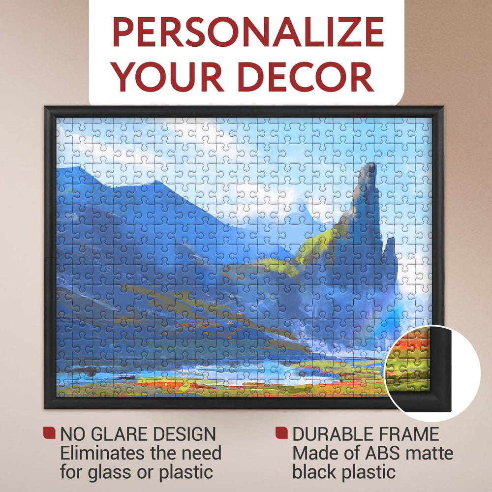 Impresa Puzzle Display Frame Kit easy snap-together design enables quick setup and secure framing.