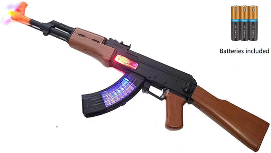 INCHOI Special Forces AK-47 electric gun toy emits realistic sound to enhance pretend missions.