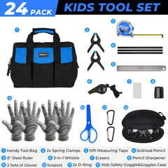 INCLY tool bag 600D fabric open to reveal organized tool storage