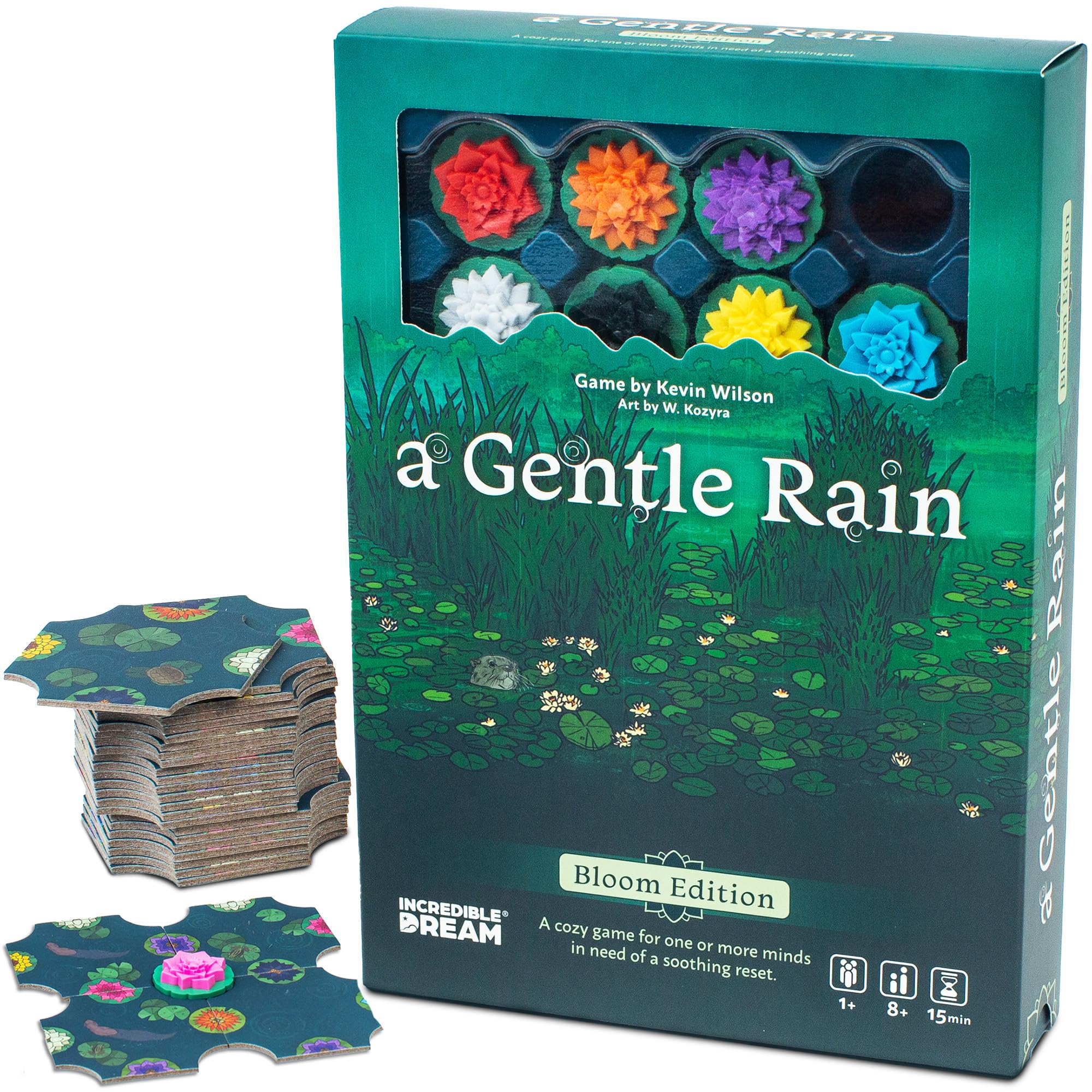 Incredible Dream A Gentle Rain 3D lotus blossoms provide a calming, tactile focus